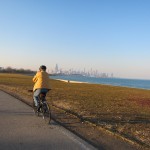 Riding North toward the loop