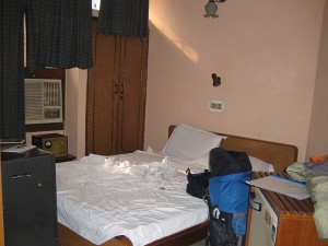 First Delhi hotel room