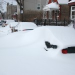 Snowed in street