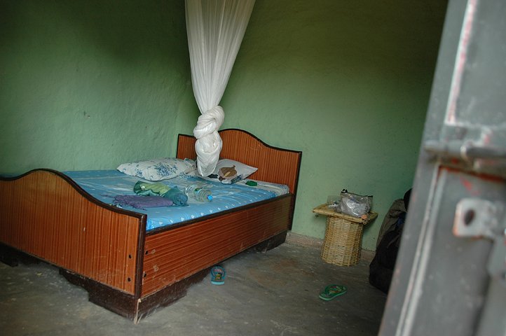 Hotel room in Turmi, Ethiopia